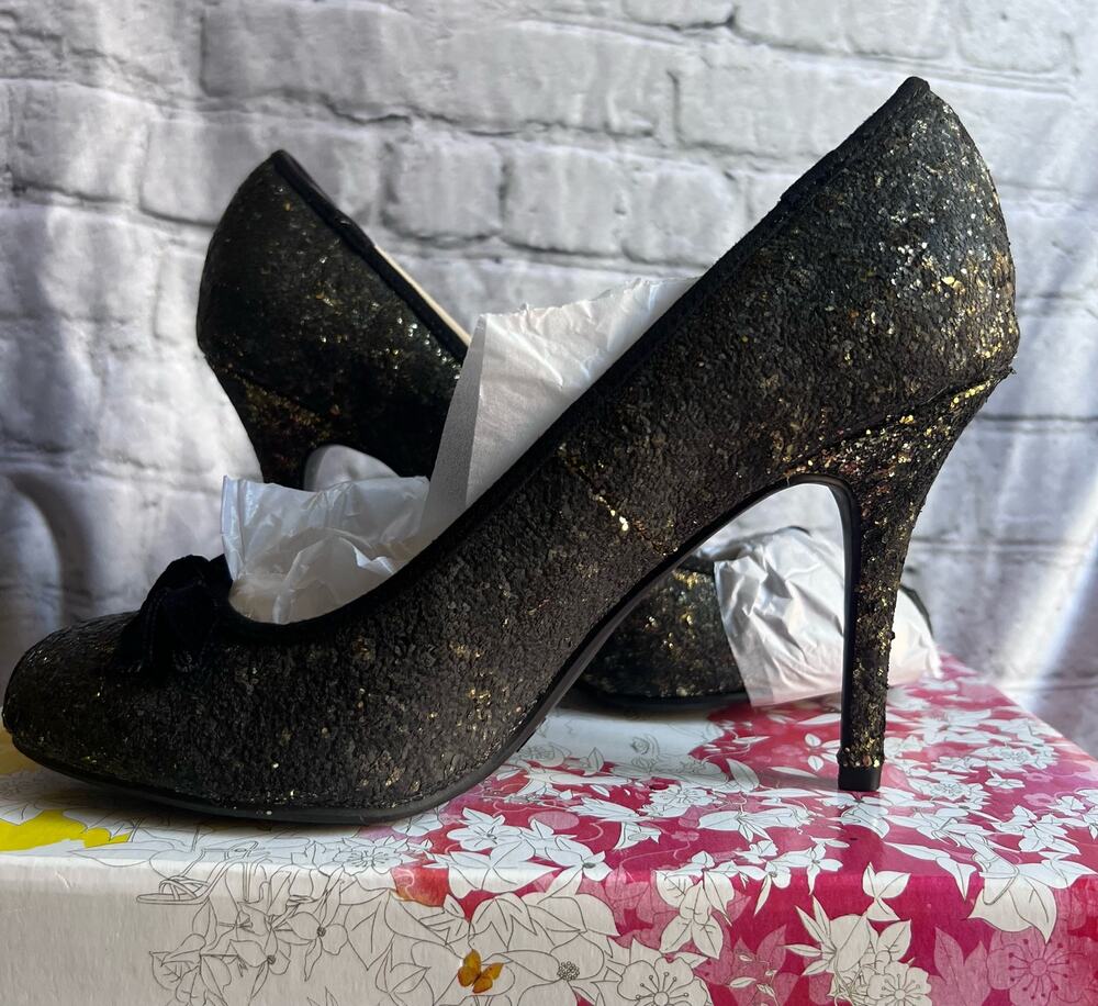 Chinese Laundry Fall for Glitter Women’s Heels Gold Size 7M New in Box
